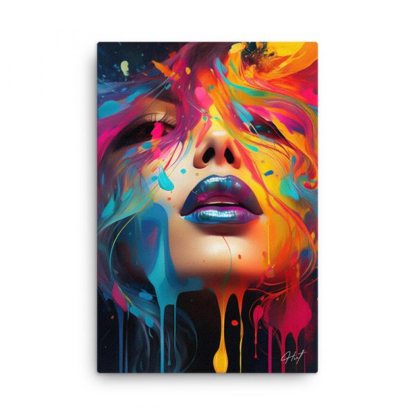 Face Splatter 005 Huge 24x36 Canvas