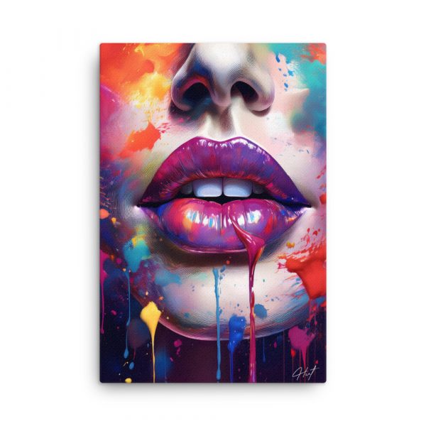 Pretty Face Splatter 003 Huge 24x36 Canvas