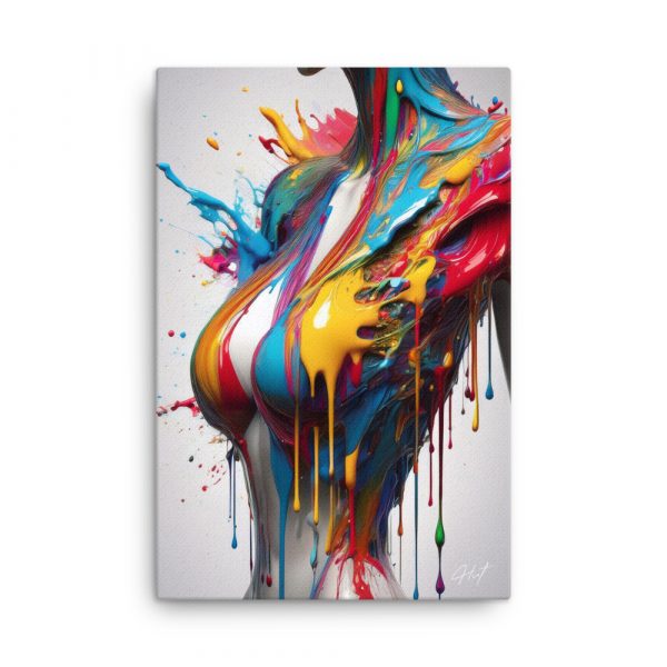 Body Paint Splatter 001 Huge 24x36 Canvas