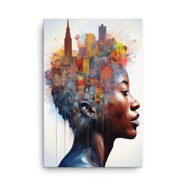 City Head Art 003 Huge 24×36 Canvas