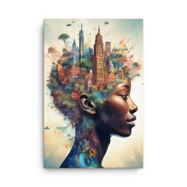 City Head Art 004 Huge 24×36 Canvas