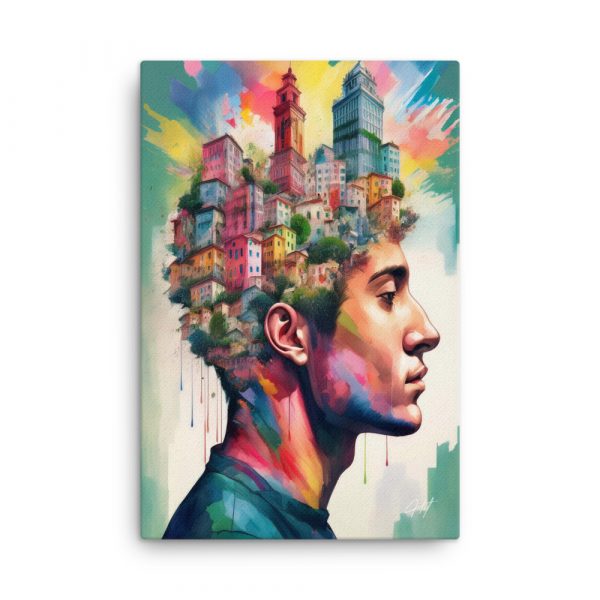City Head Art 005 Huge 24×36 Canvas