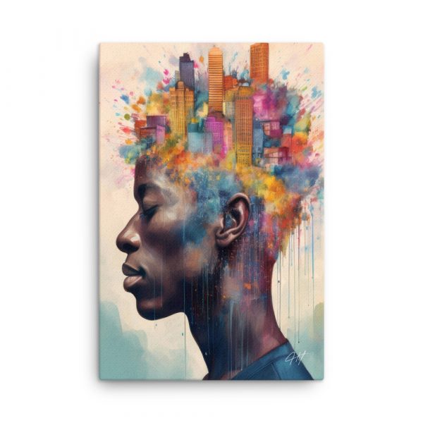 City Head Art 006 Huge 24×36 Canvas