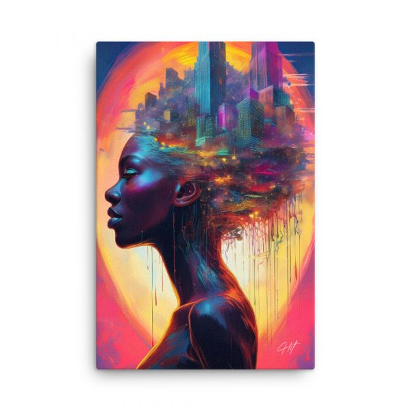 City Head Art 009 Huge 24×36 Canvas