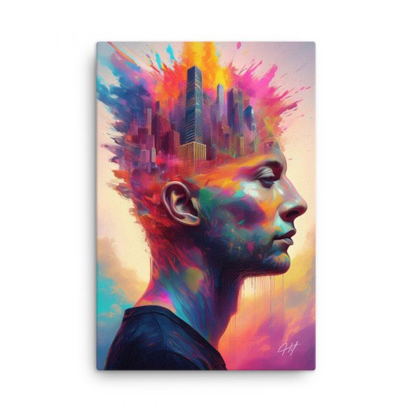 City Head Art 010 Huge 24×36 Canvas