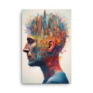 City Head Art 011 Huge 24×36 Canvas
