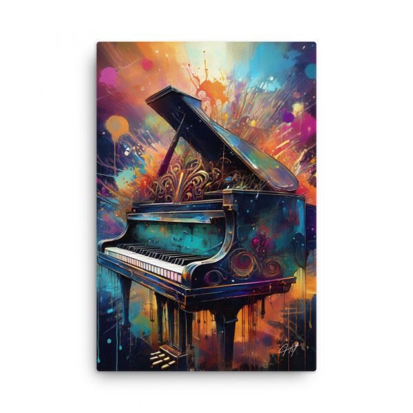 Music Piano Abstract 002 Huge 24x36 Canvas