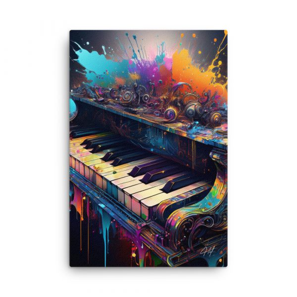 Music Piano Abstract 003 Huge 24x36 Canvas
