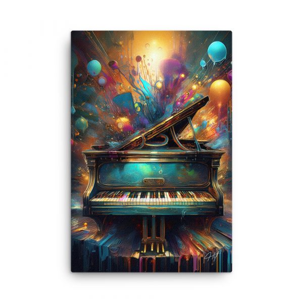 Music Piano Abstract 004 Huge 24x36 Canvas