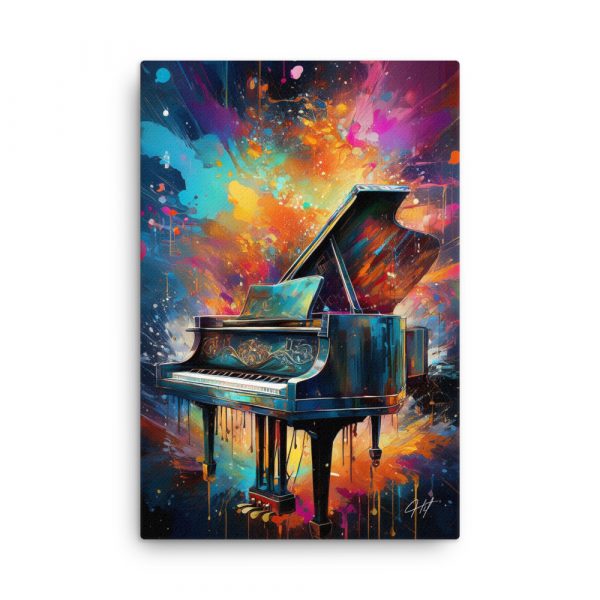 Music Piano Abstract 005 Huge 24x36 Canvas